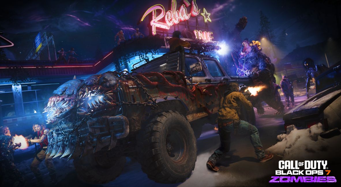 A scene from Call of Duty Black Ops 7 Zombies