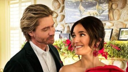 Chad Michael Murray and Emmanuelle Chriqui in Joy To The World (2025)