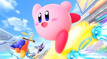 REVIEW: ‘Kirby Air Riders’ Rules The Interstellar Roads Kirby in Kirby Air Riders But Why Tho