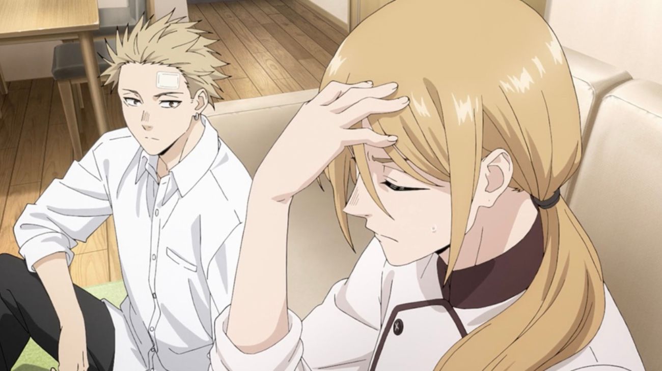 Kyoko Tsumugi and Rintaro in The Fragrant Flower Blooms with Dignity