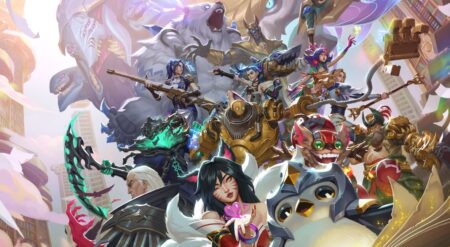 Key art featuring characters in the newest set from Teamfight Tactics, Lore & Legends