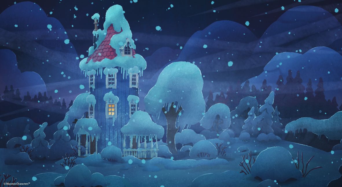 Moomintroll Winter’s Warmth - promotional still from Hyper Games