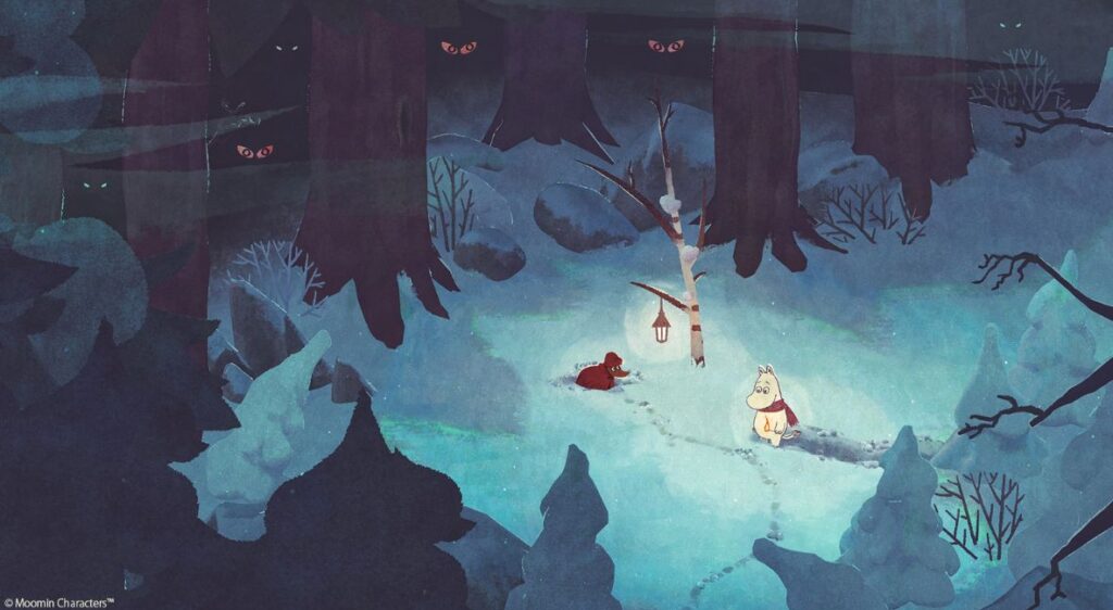 Moomintroll Winter’s Warmth - promotional still from Hyper Games