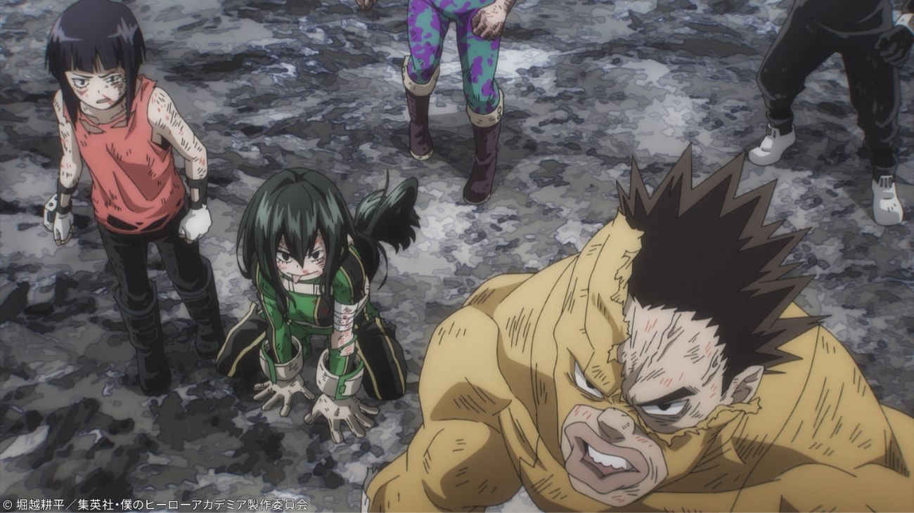 Members of Class 1-A join in the fight