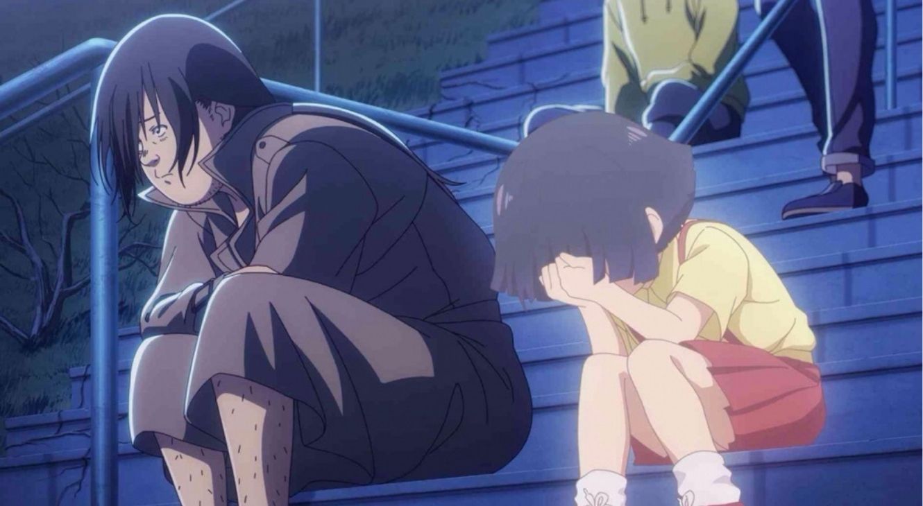 Hirotoshi and Mimoru's ghost in To Your Eternity Season 3 Episode 9