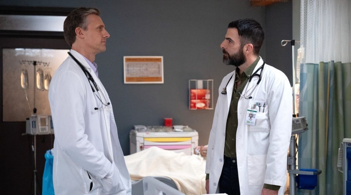 Wolf and Josh in Brilliant Minds Season 2 Episode 7