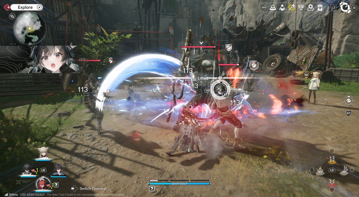 Arknights Endfield Beta Test II gameplay still from Gryphline