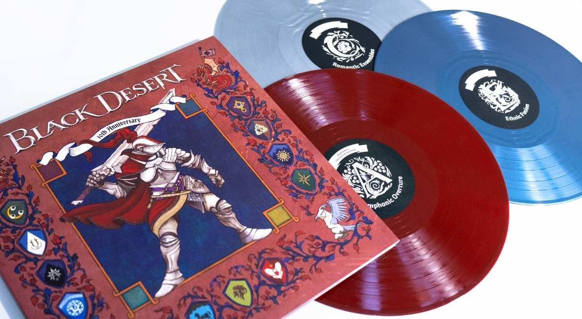 Black Desert 10th Anniversary Vinyl Album Set promotional image from Pearl Abyss