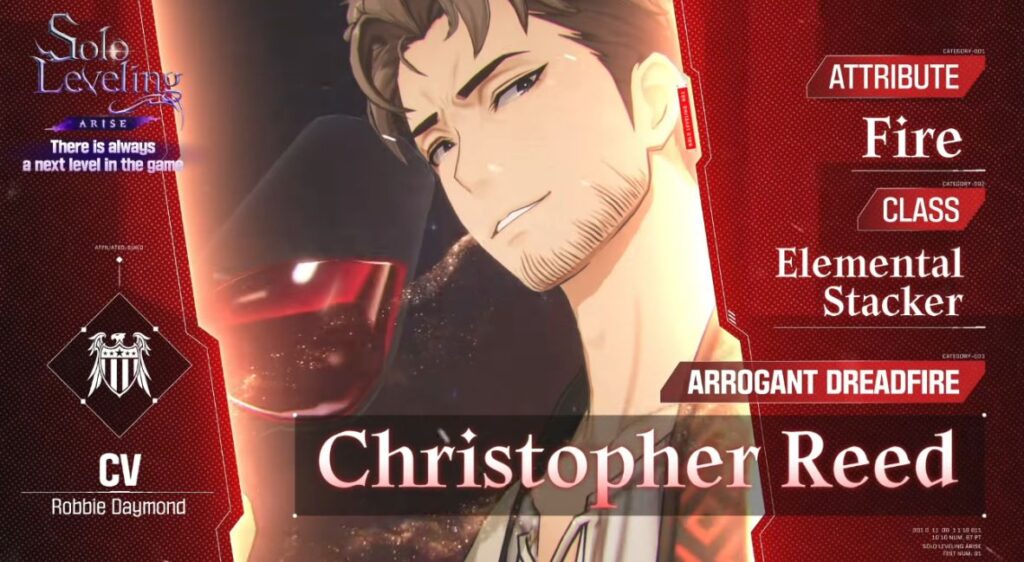 SSR Hunter Christopher Reed Joins Solo Leveling: ARISE in the Kamish ...