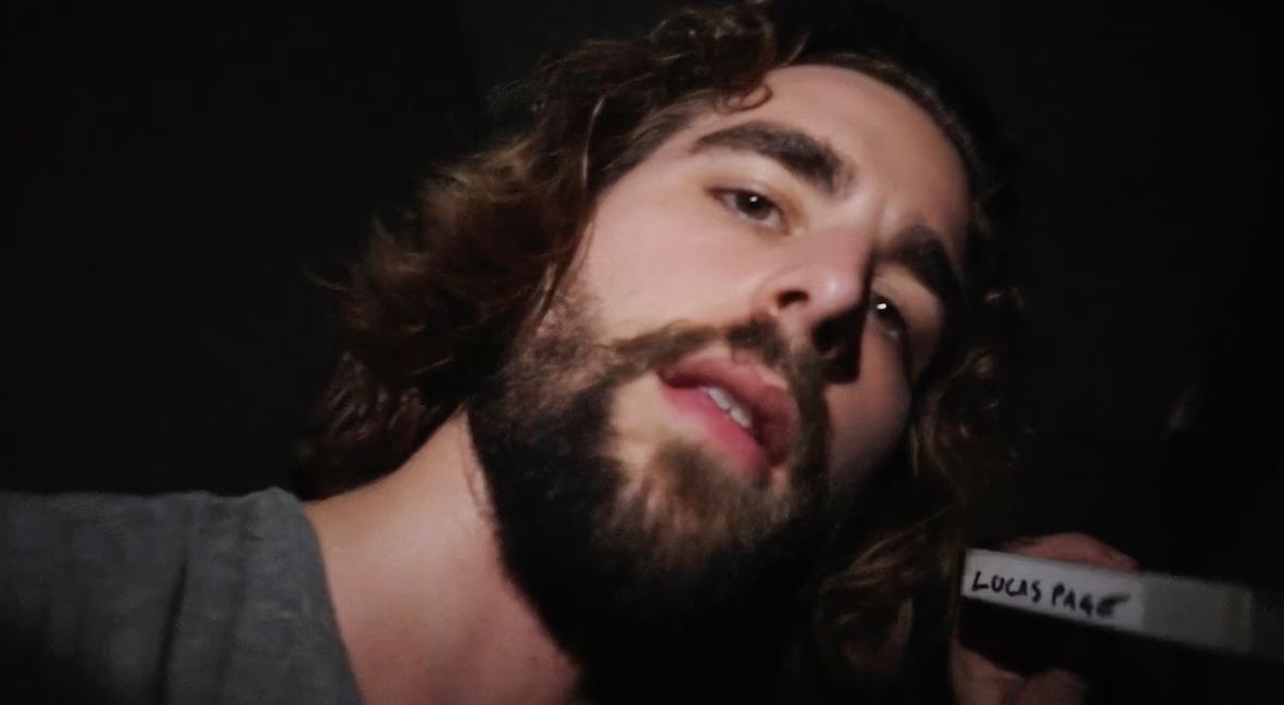 Lucas in the film Man Finds Tape