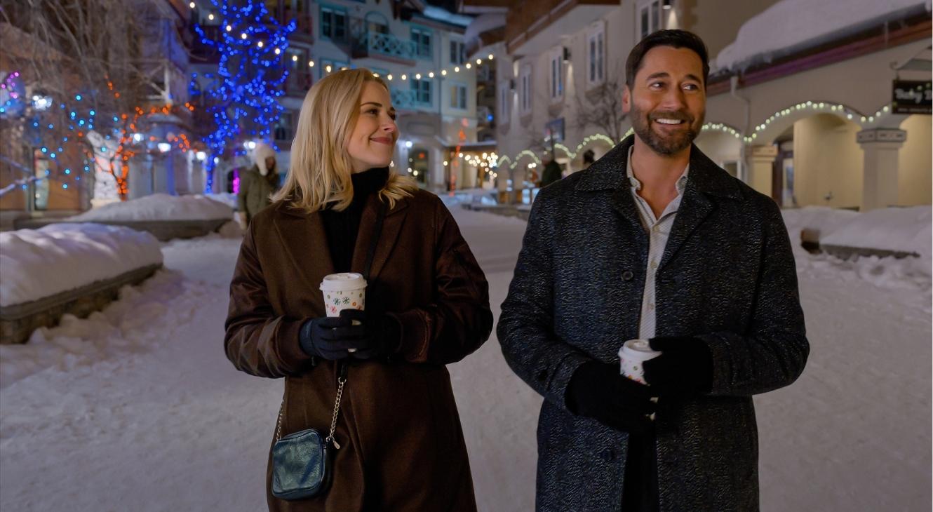 REVIEW: 'My Secret Santa' May Be A Sleeper Comfort Hit 2 Alexandra Breckenridge and Ryan Eggold in My Secret Santa