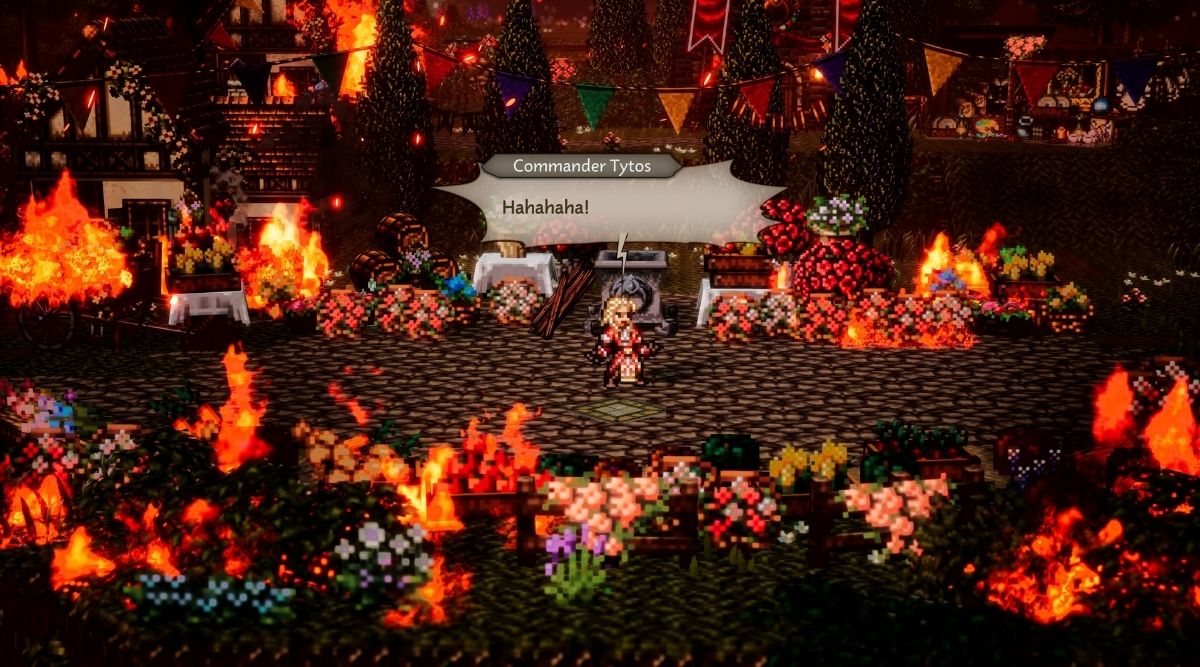 Octopath Traveler 0 Flaming Field