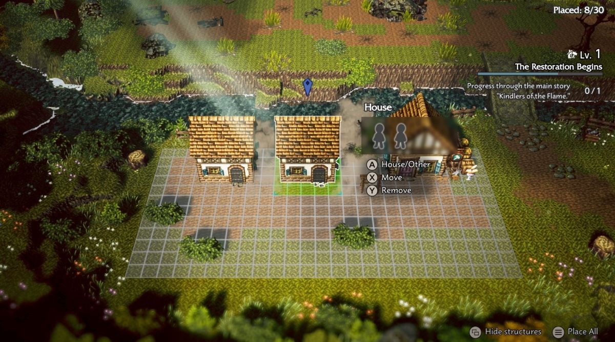 Octopath Traveler 0 Townbuilding