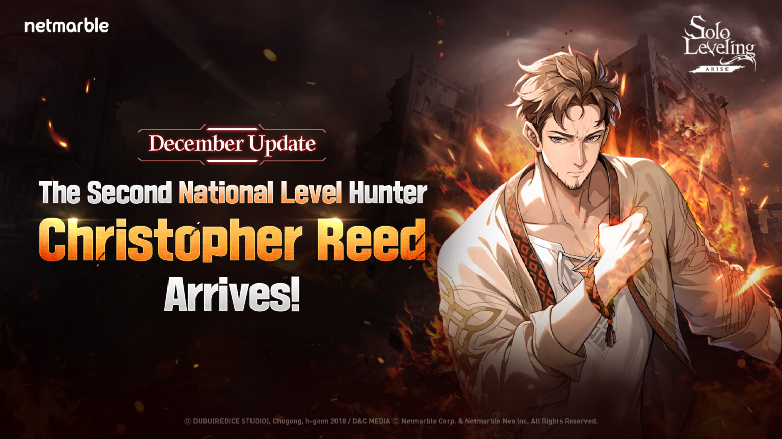 SSR Hunter Christopher Reed Joins Solo Leveling: ARISE in the Kamish ...