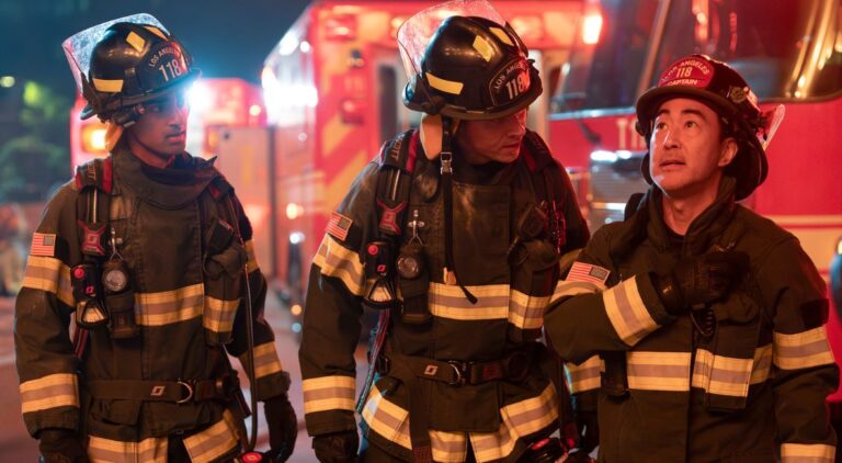 Ravi, Buck and Chimney in 9-1-1 Season 9 Episode 7