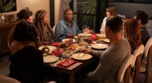 The cast of 9-1-1 During Hen and Chimney's intervention in 9-1-1 Season 9 Episode 8