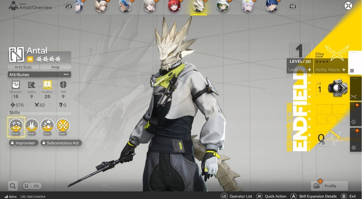 5 Versatile Operators That 'Arknights: Endfield' F2P Players Should Build 2 Antal in Arknights Endfield