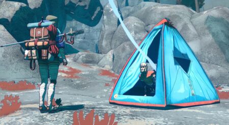 Aava and a fellow climber in the game Cairn from developer and publisher The Game Bakers