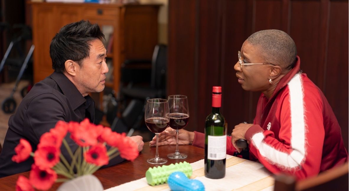 Chimney and Hen in 9-1-1 Season 9 Episode 10