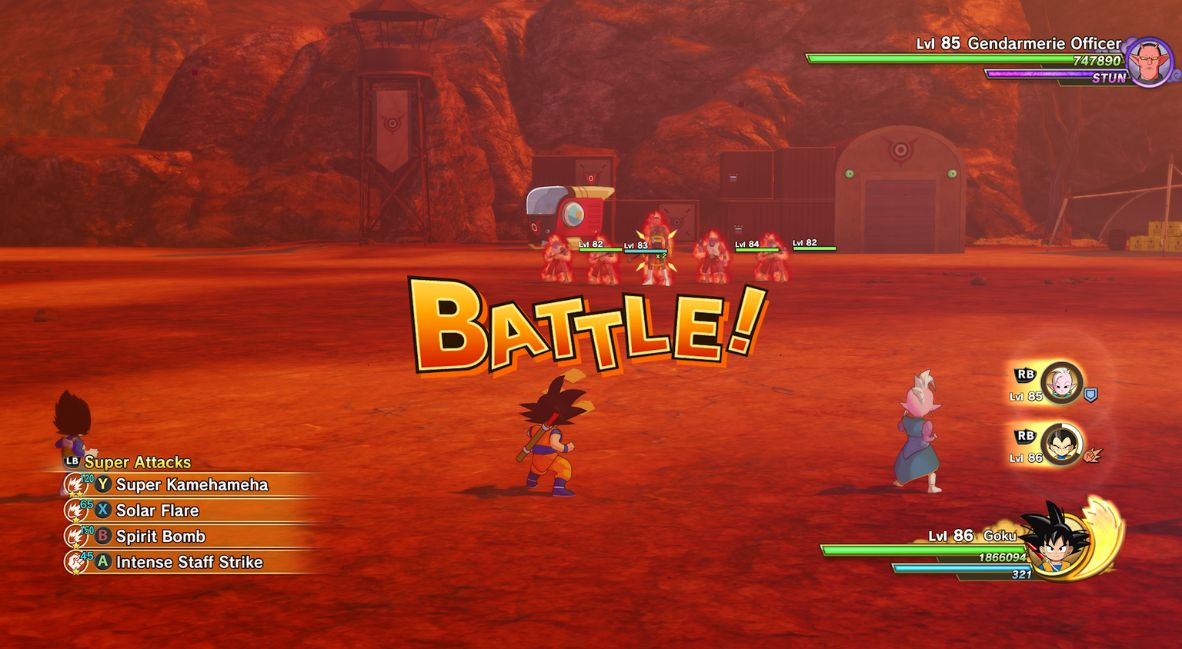 The beginning of a battle 