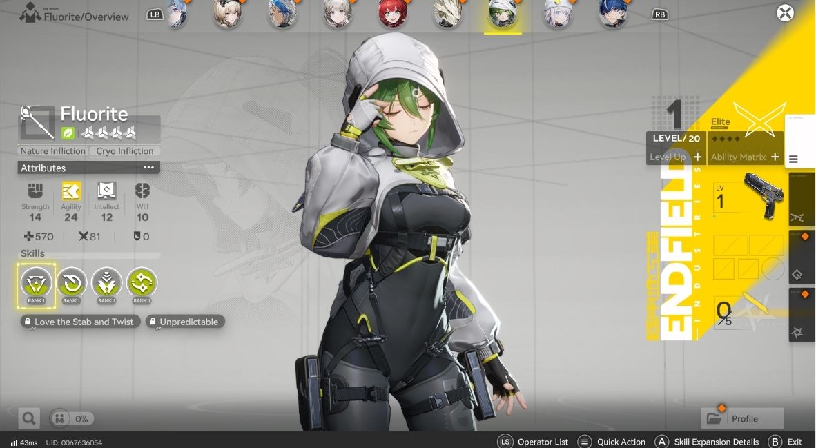 5 Versatile Operators That 'Arknights: Endfield' F2P Players Should Build 3 Flourite in Arknights Endfield