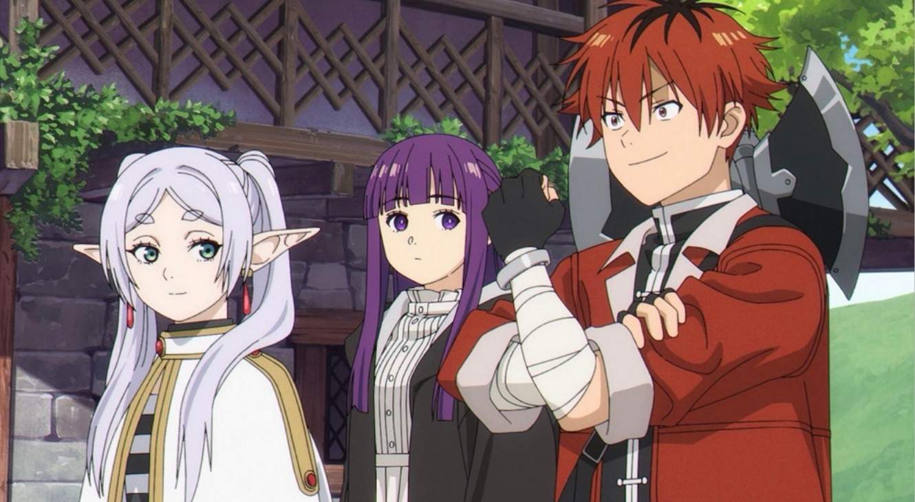 Frieren, Fern and Stark in Frieren Season 2 Episode 2