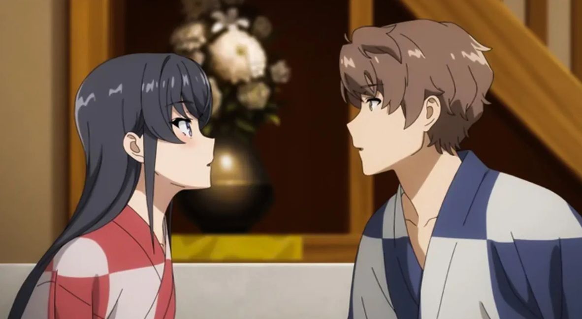 Mai & Sakuta in Rascal Does not Dream - Best Anime Couples of 2025