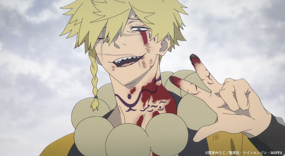 Chōbei fights Gabimaru 