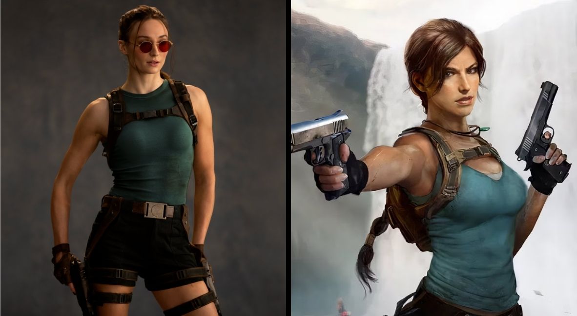 Sophie Turner's Lara Croft Pays Homage To The Original Tomb Raider 2 Sophie Turner as Lara Croft in Prime Video's Tomb Raider