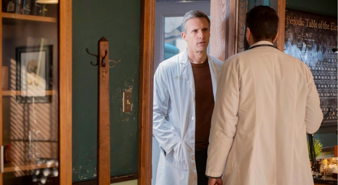 Josh and Wolf in Brilliant Minds Season 2 Episode 13