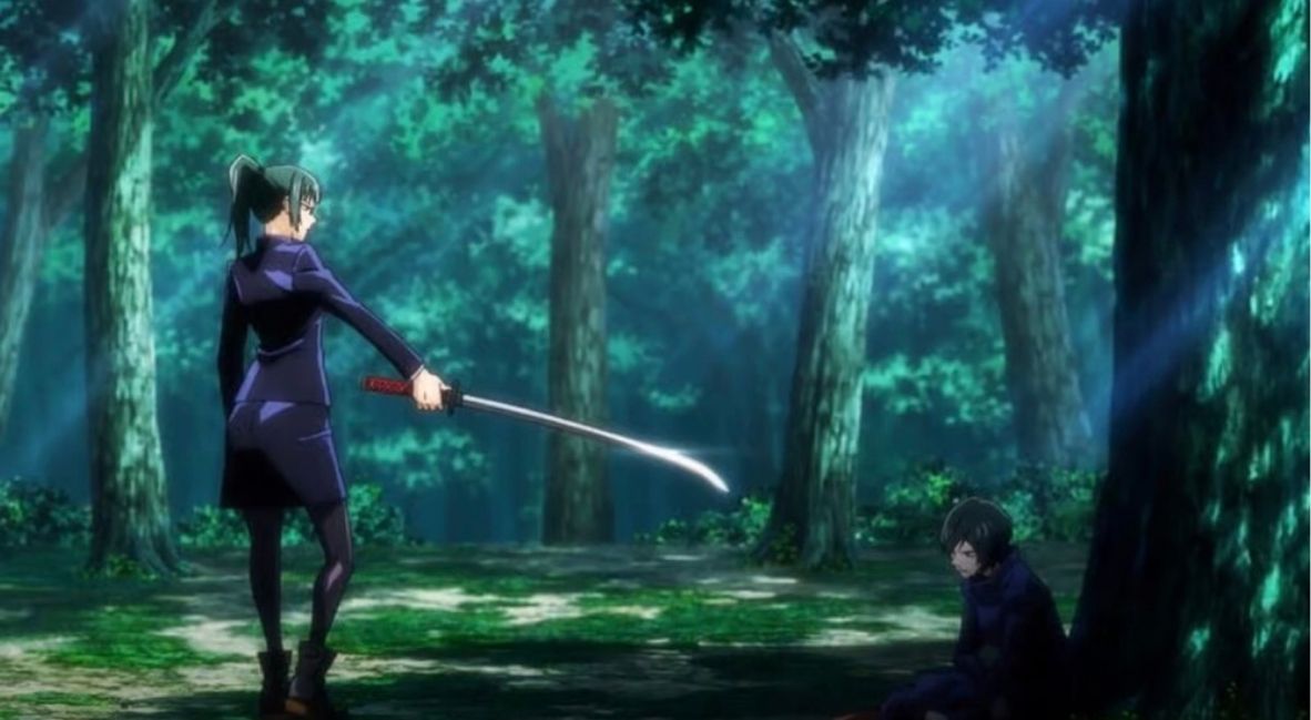 Maki and Mai Exchange Event in Jujutsu Kaisen