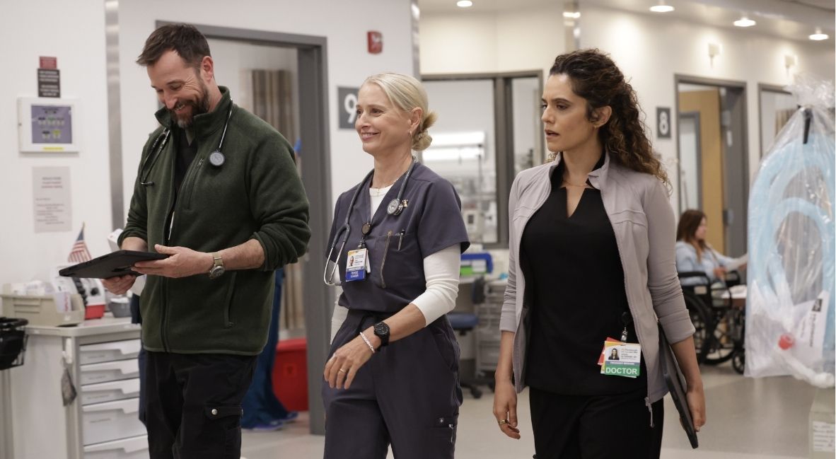 REVIEW: 'The Pitt' Season 2 Episode 1 — "7:00 A.M." 5 Robby, Dana, and Al-Hashimi in The Pitt Season 2 Episode 1