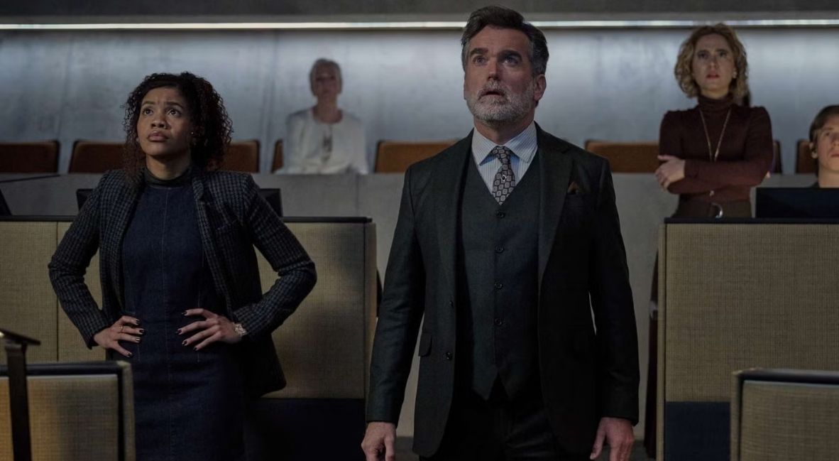 The Copenhagen Test Season 1&nbsp;promotional image with Simu Liu