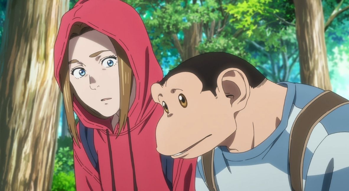 REVIEW: 'The Darwin Incident’ Episode 2 — "ALA (Animal Liberation Alliance)” 3 Lucy and Charlie outside school in The Darwin Incident Episode 2