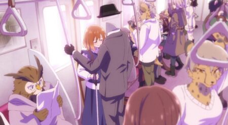 Tounome and Yaku in The Invisible Man and His Soon to Be Wife Episode 3