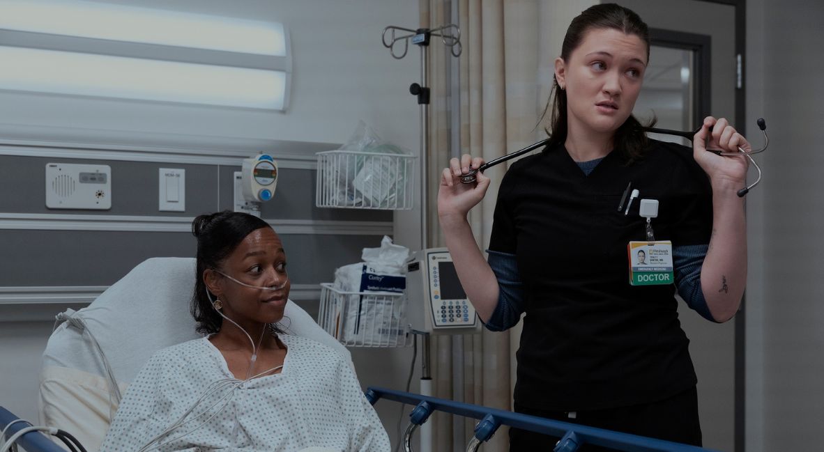 Dr. Santos with her patient