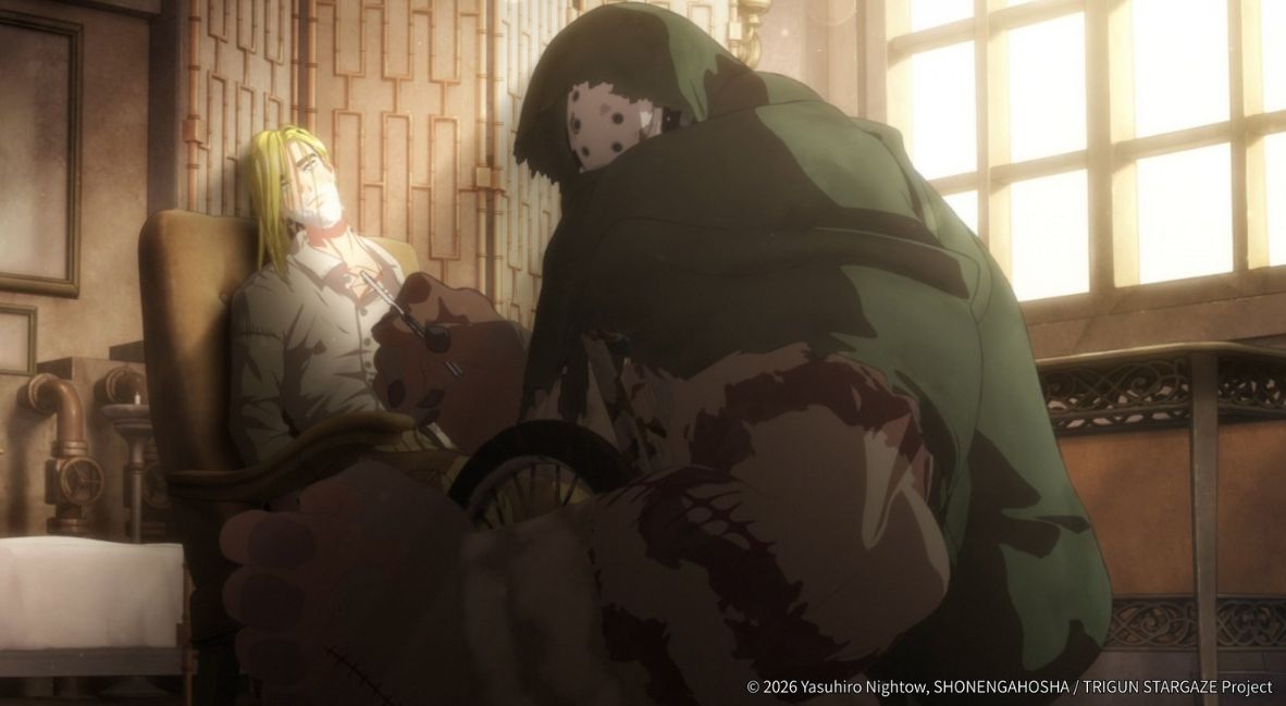 REVIEW: 'TRIGUN STARGAZE' Episode 1 — "Wandering Days" 1 Trigun Stargaze Episode 1 promotional image from Crunchyroll