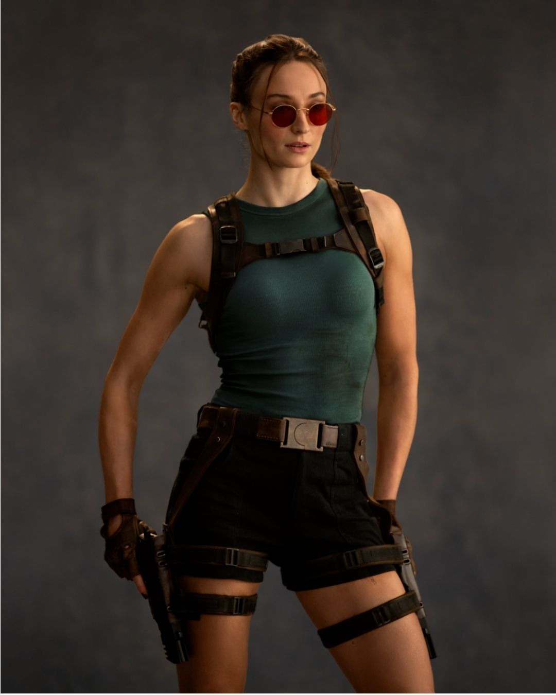 Sophie Turner's Lara Croft Pays Homage To The Original Tomb Raider 1 Sophie Turner as Lara Croft in Prime Video's Tomb Raider