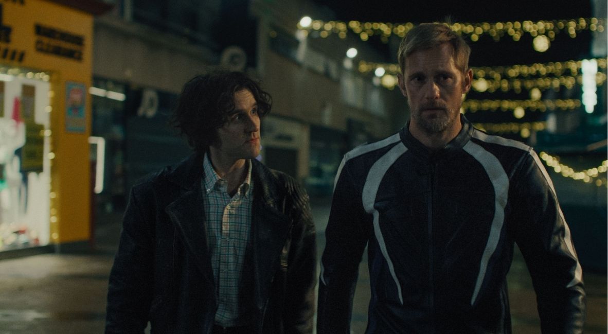 Alexander Skarsgard and Harry Melling in Pillion