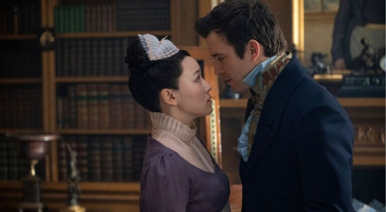 REVIEW: ‘Bridgerton Season 4 Part 2’ Makes You Team Sophie All The Way Luke Thompson and Yerin Ha in Bridgerton Season 4 Part 2