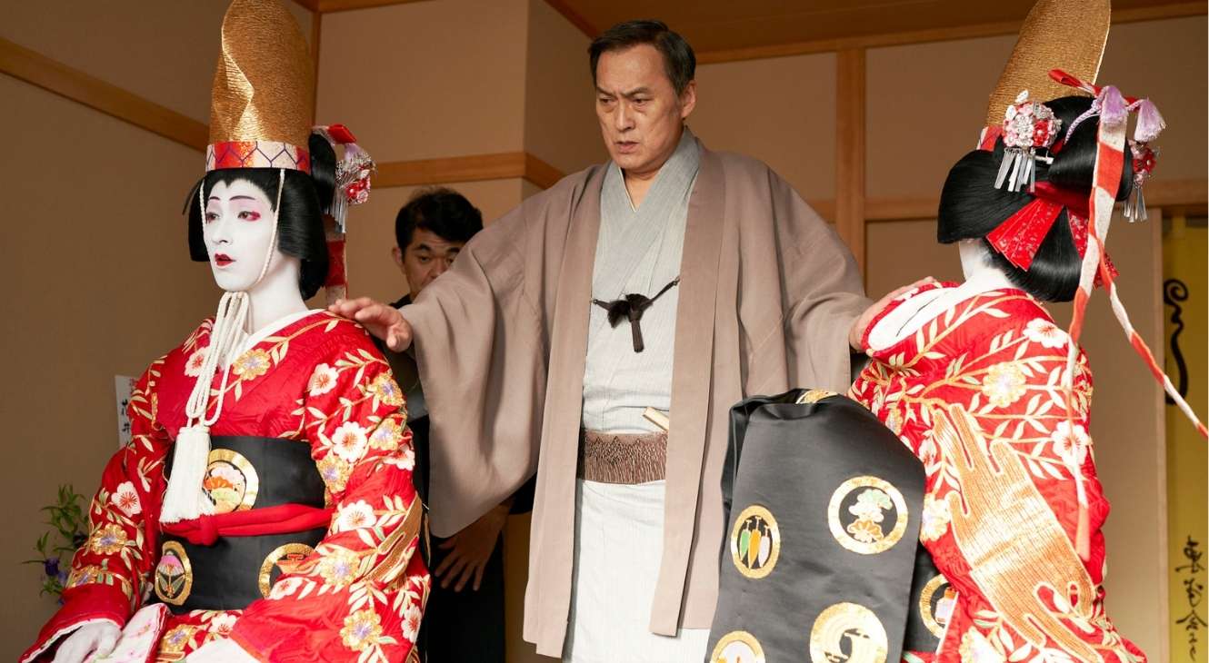 Ryusei Yokohama, Ken Watanabe, and Ryo Yoshizawa in Kokuho