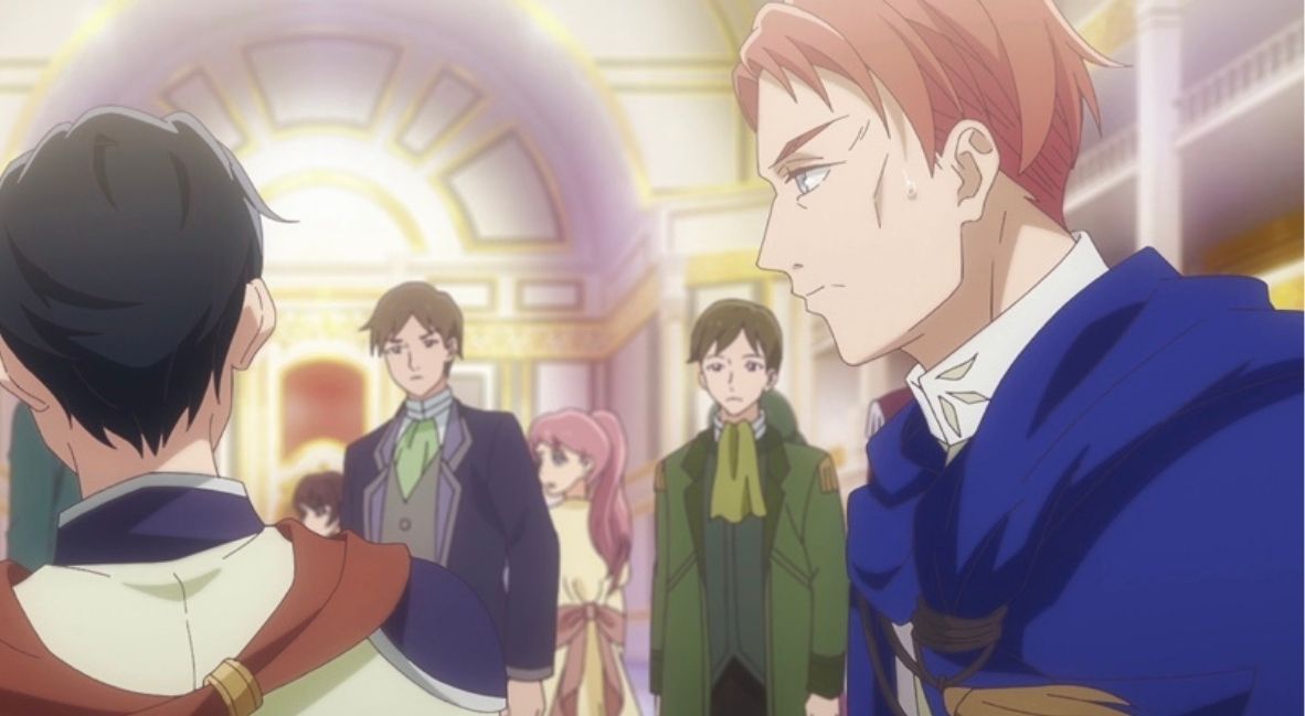 Kondou and the Prime Minister in Isekai Office Worker Episode 5