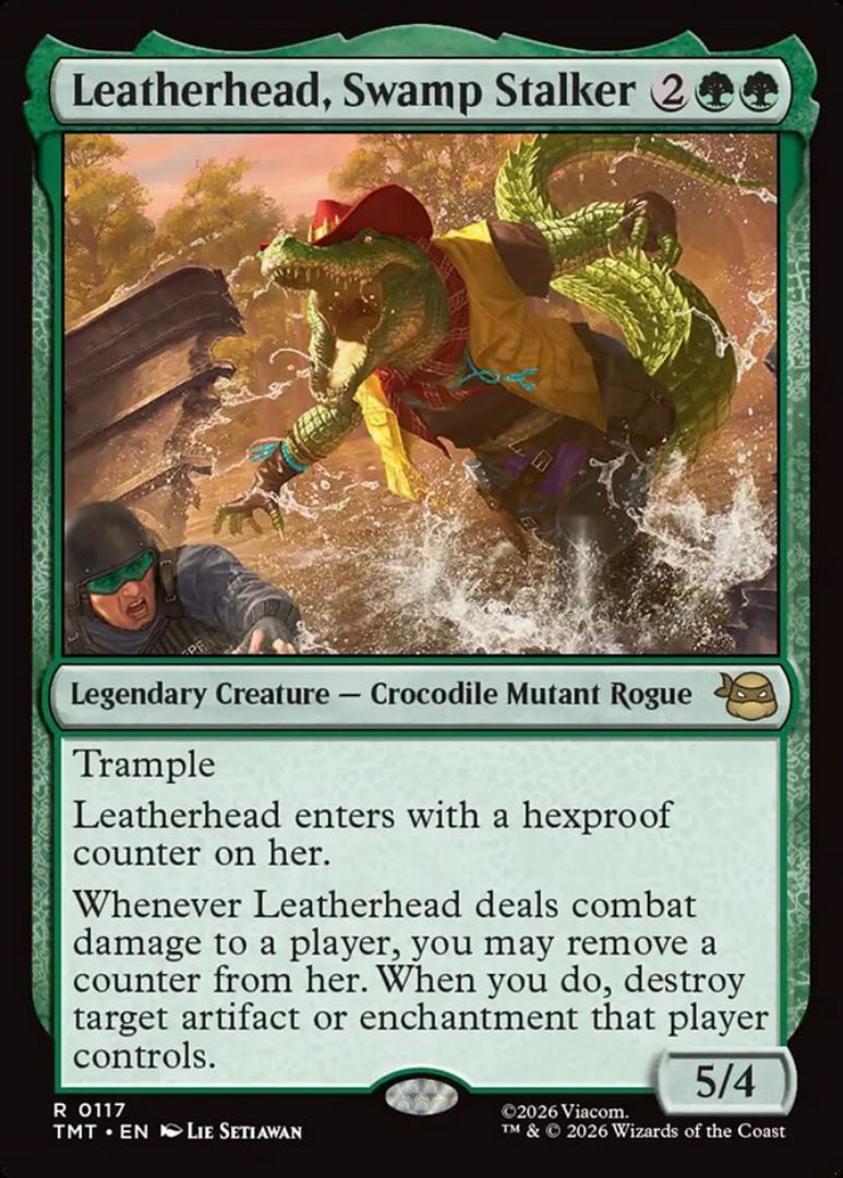 The Best TMNT Cards to Build Your Next Commander Deck 25 Leatherhead Swamp Stalker