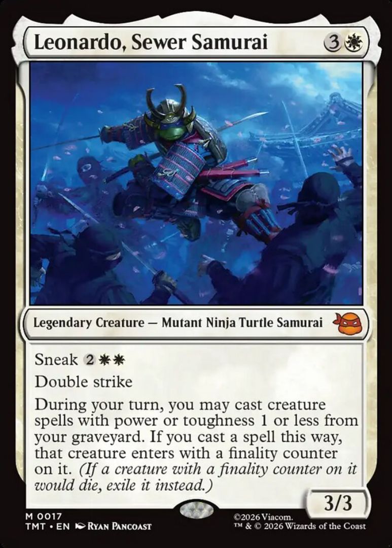 The Best TMNT Cards to Build Your Next Commander Deck 2 Leonardo, Sewer Samurai