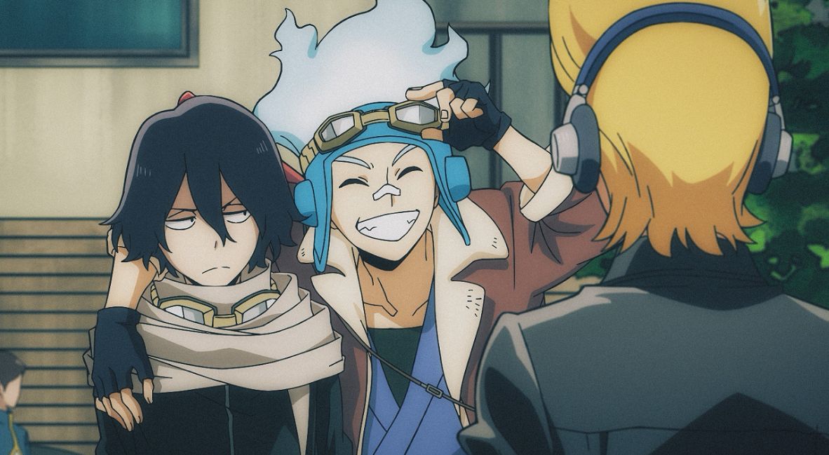 Aizawa and Shirakumo talk to Yamada 