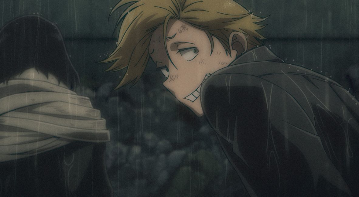 Aizawa and Yamada grieve in the rain