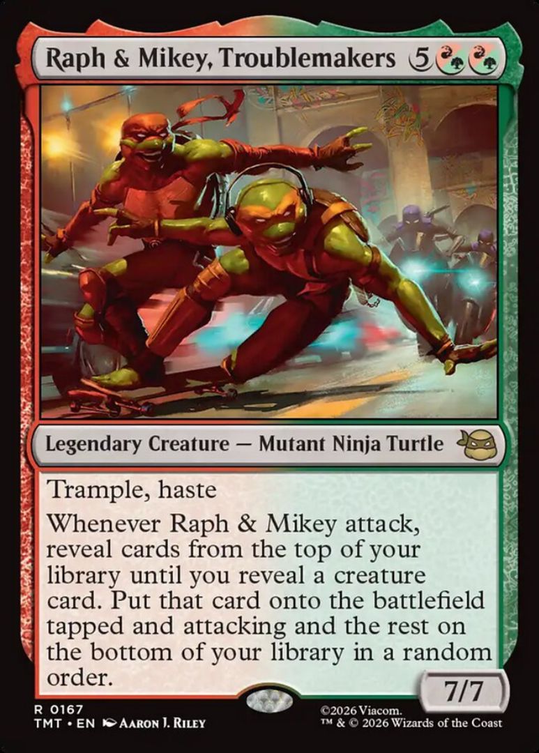 The Best TMNT Cards to Build Your Next Commander Deck 28 Raph & Mikey Troublemakers