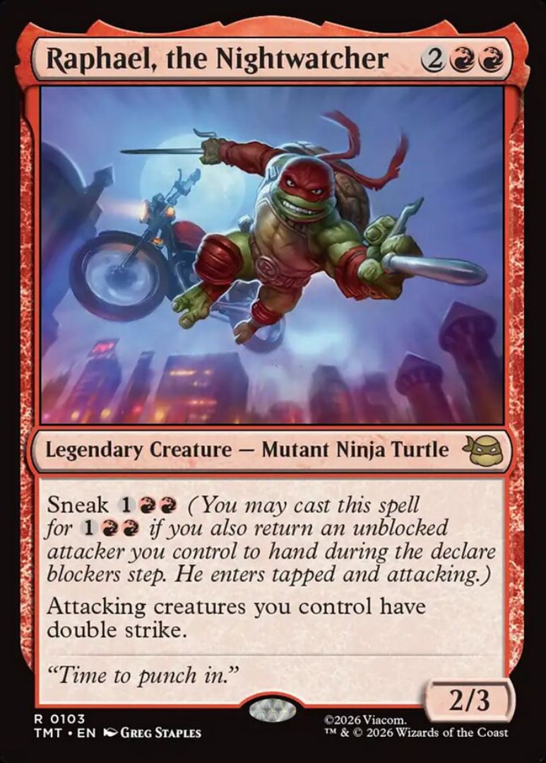 The Magic the Gathering TMNT set looks better than you think 4 Raphael the Nightwatcher