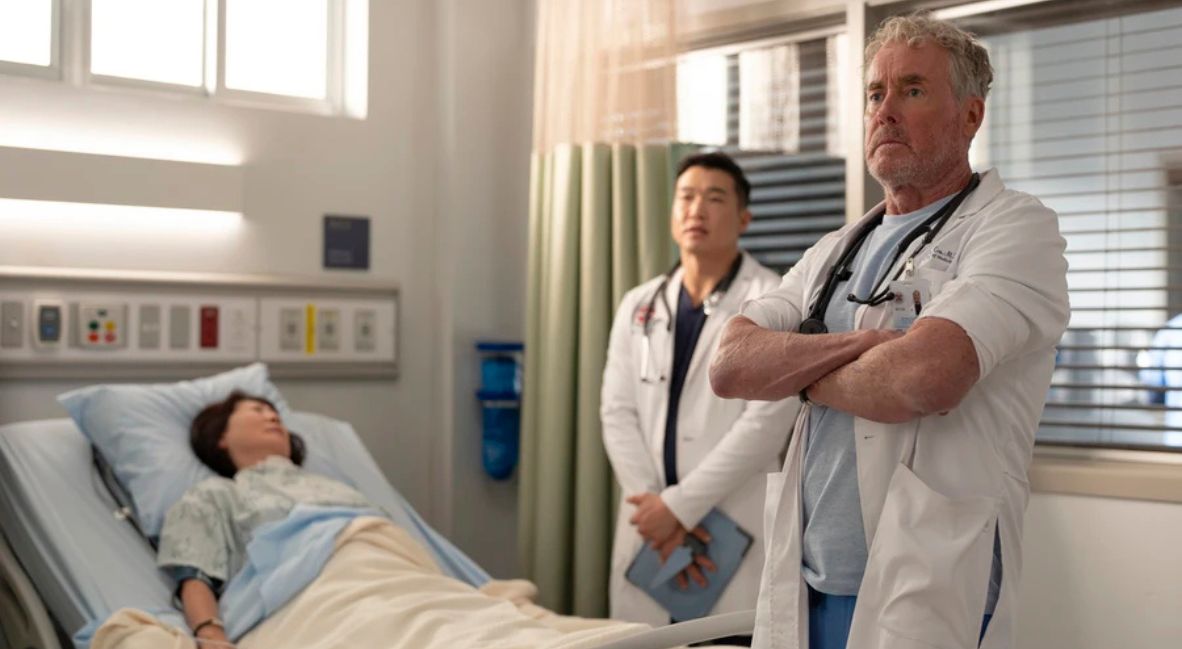 A scene from the premiere of Scrubs (2026)