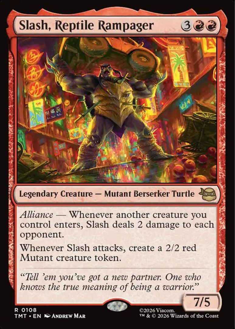 The Magic the Gathering TMNT set looks better than you think 7 Slash Reptile Rampager